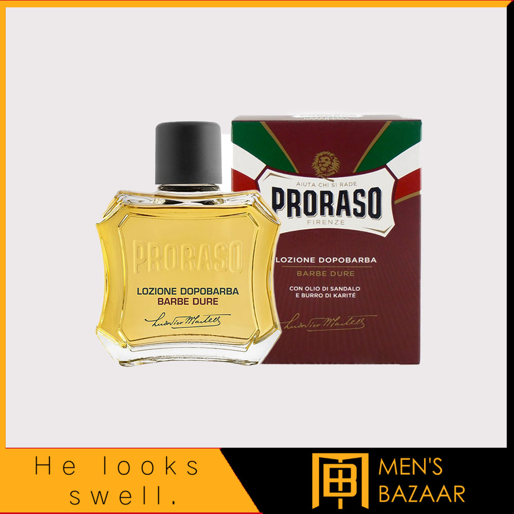 Proraso Red Aftershave Liquid Lotion 100ml - Sandalwood & Shea Butter-SGPOMADES