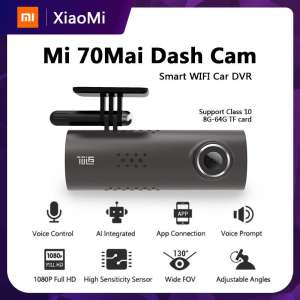 [Global version] Xiaomi 70mai Dash Cam English Car Camera กล้องติดรถยนต์ พร้อม WIFI สั่งการด้วยเสียง Voice Command มุมมองกล้อง 130? Wide-Angle View 70 mai