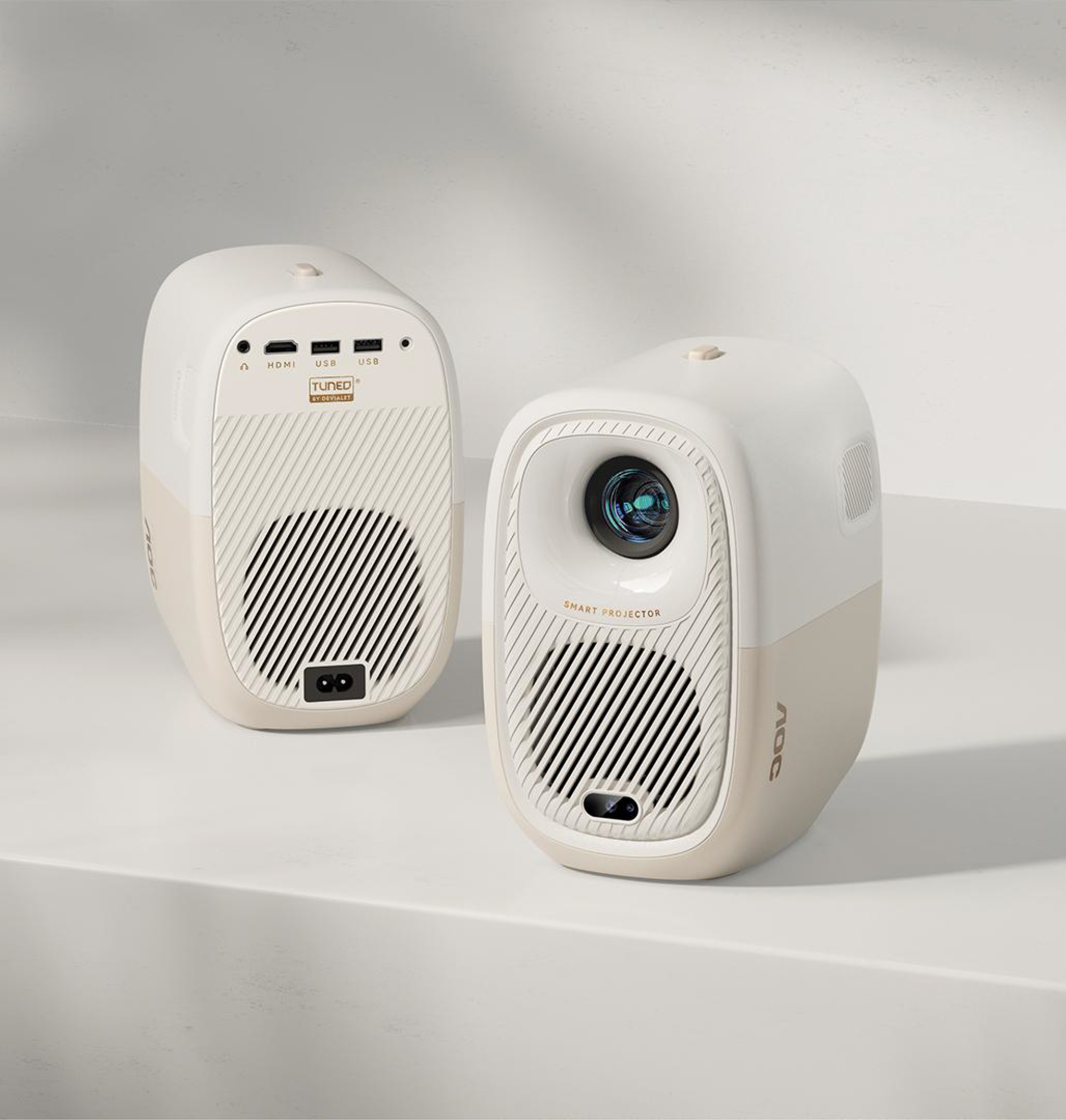 AOC Ultra HD สมาร์ทโปรเจคเตอร์ A1Plus Gimbal 1080P โทรศัพท์มือถือหน้าจอการฉายภาพหอพักขนาดเล็กหน้าจอบ้านนักเรียน ราคา 4,990 บาท*ส่งฟรี