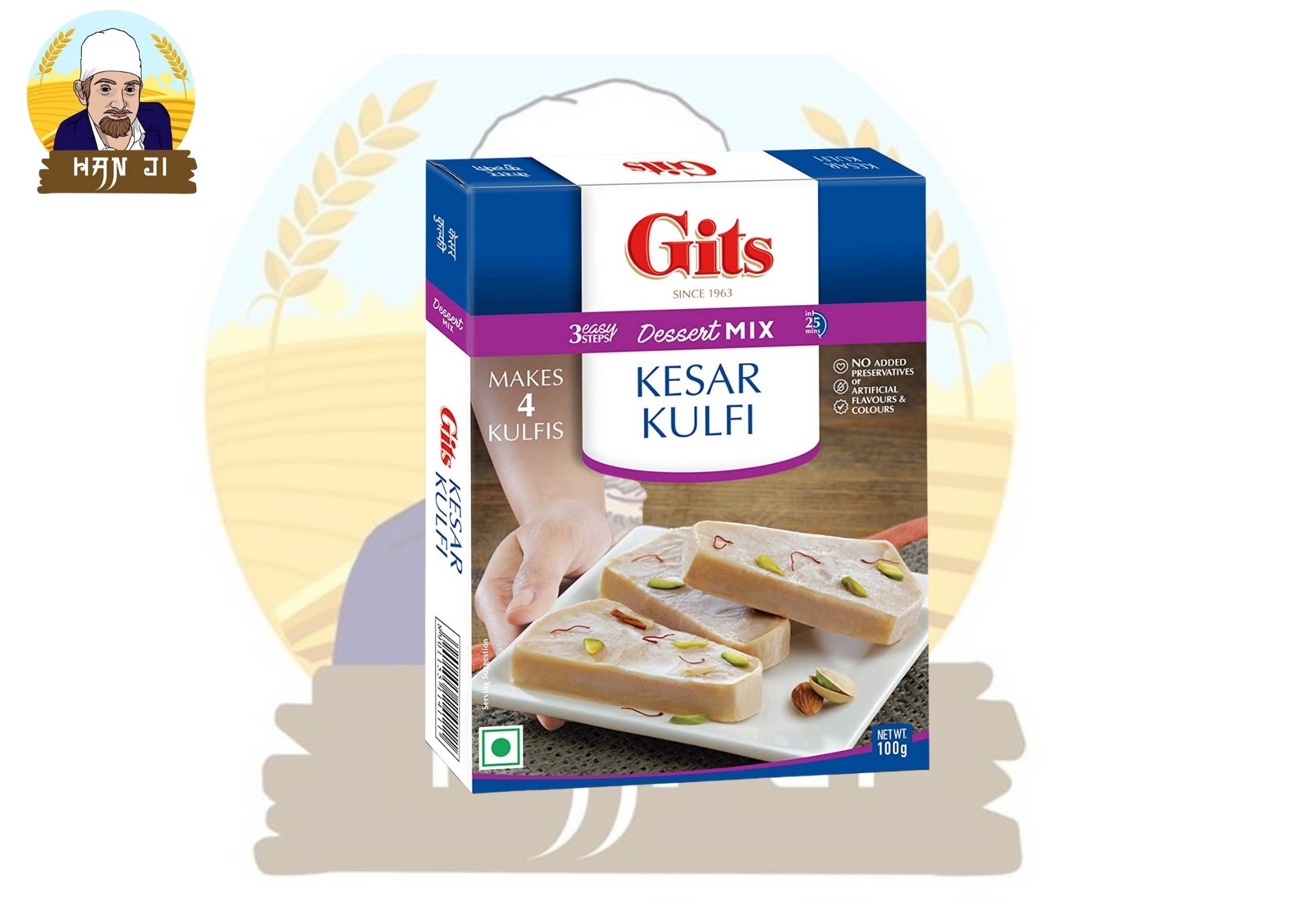 Gits Kesar Kulfi ไอศกรีมอินเดีย