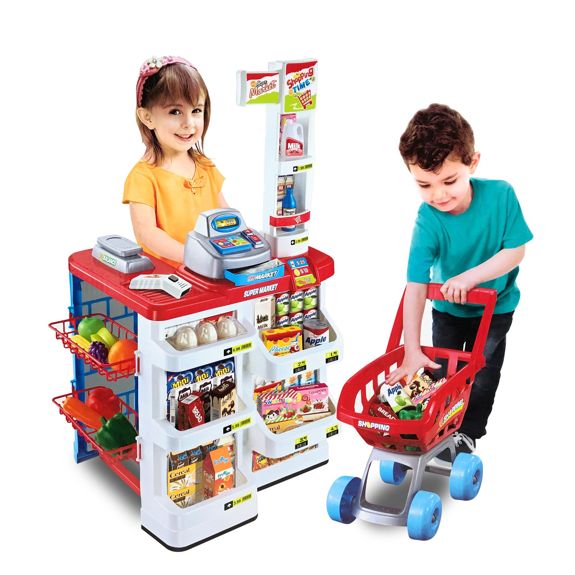 KIDTOYS New Home Supermarket ชุดของเล่น จำลอง ซุปเปอร์มาเก็ต ไว้ในบ้าน มี 3 แบบให้เลือก ของเล่นเด็ก บทบาทสมมุติ