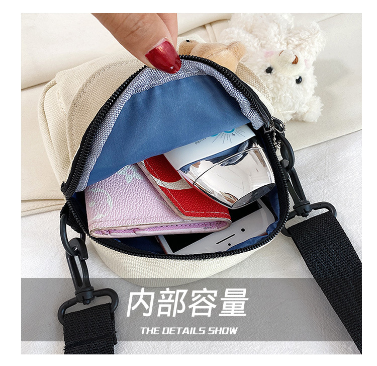 Túi Vải Bố In Chữ Phong Cách Hàn Quốc Túi Mini Cho Nữ Túi Đeo Chéo Gấu Hoạt Hình Cho Nữ Túi Đeo Vai 2022 Túi Nhỏ Cho Nữ Túi Đựng Điện Thoại