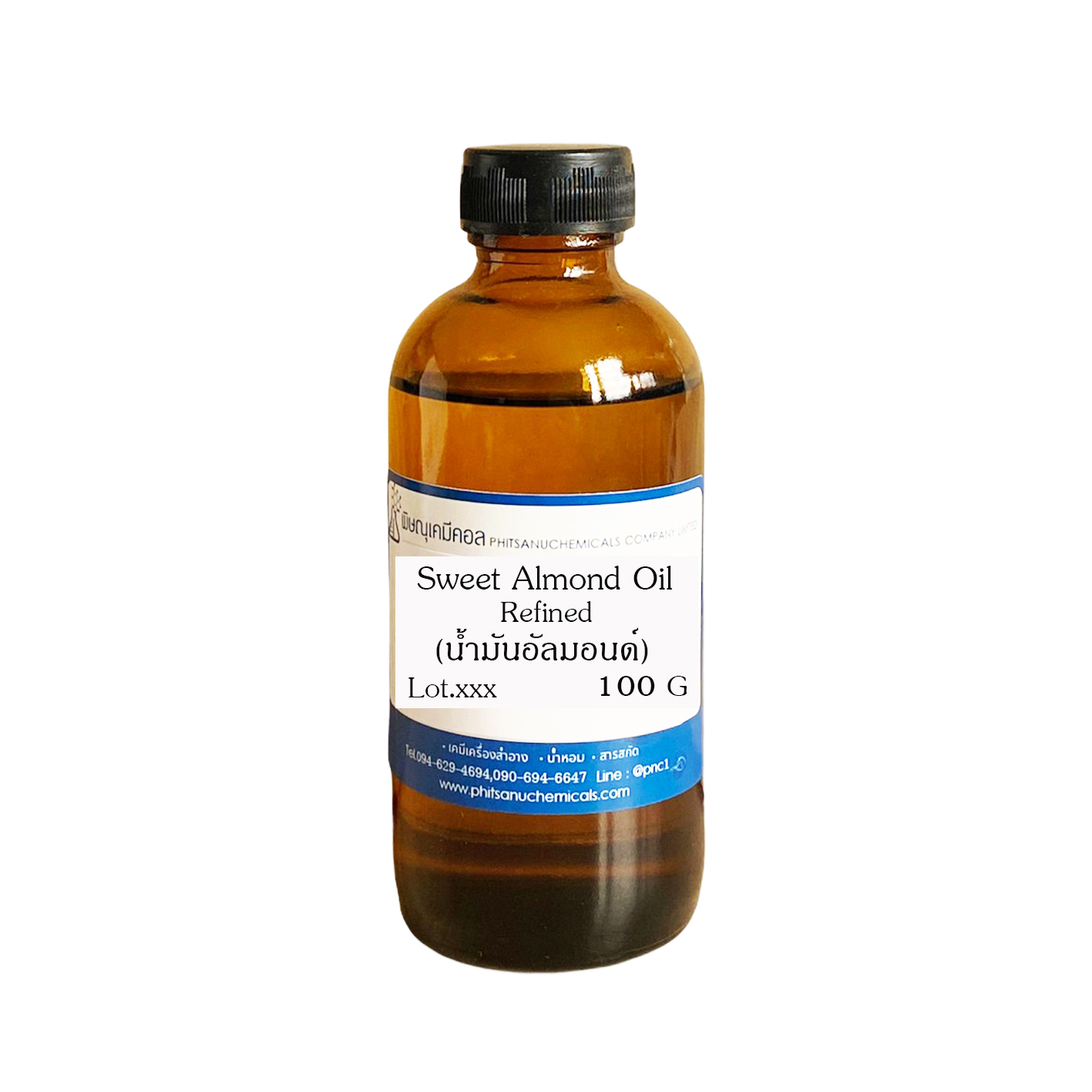 Sweet Almond Oil, Refined (น้ำมันอัลมอนด์) 100 g