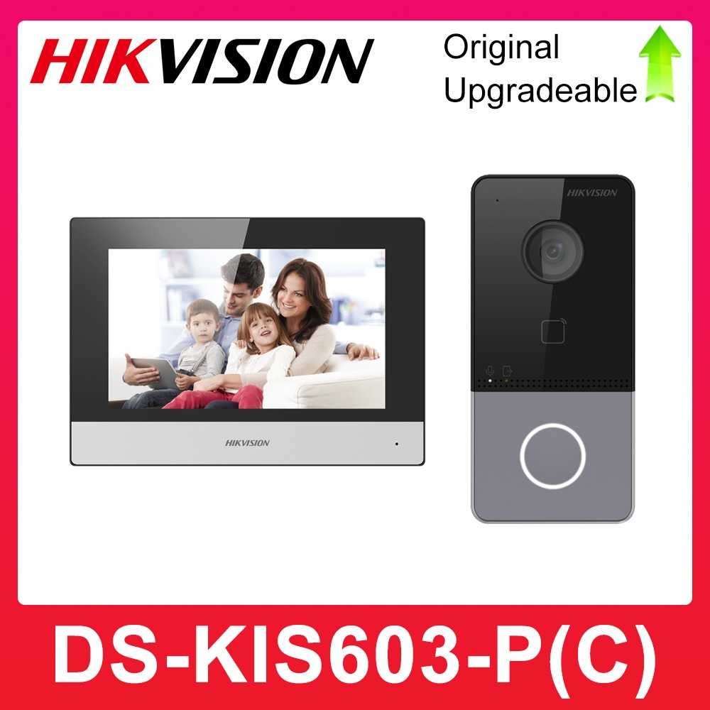 Hik ds kis603 p c video intercom kit ds kv6113 wpe1 c and ds kh6320