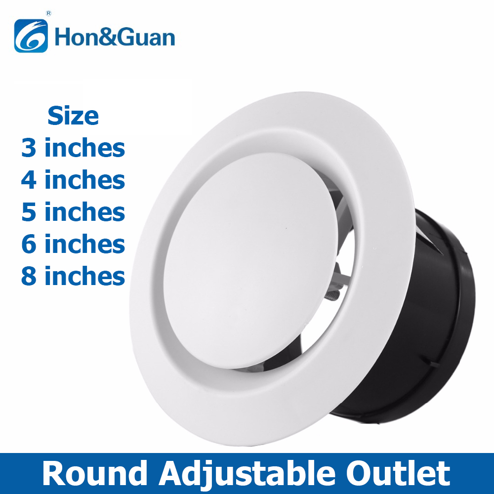 Hon Guan 3 4 5 6 8 Inches Round Adjustable Outlet Wall Air Vent hon-guan-3-4-5-6-8-inches-round-adjustable-outlet-wall-air-vent