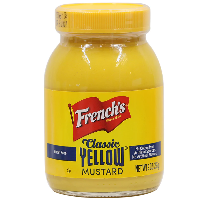 เฟร้นซ์ คลาสสิค เยลโล่ มัสตาร์ด 170กรัม กระปุก มัสตาร์ดเหลือง French's Classic Yellow Mustard 170g