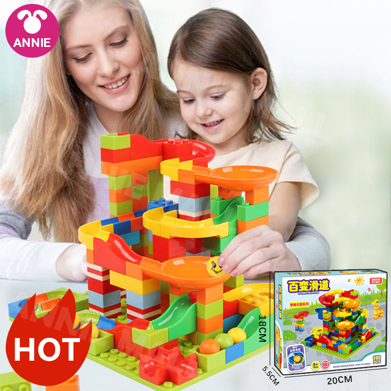 Annie บล็อคตัวต่อ ตัวต่อ Building Block ชุดเลโก้ ของเล่น โต๊ะของเล่น ฝึกพัฒนาการของเด็ก​ ของขวัญ รางลูกบอลสไลด์ ของเล่นเด็ก