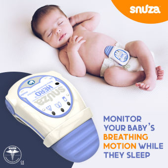 ลูกน้อยหยุดหายใจ! ตัวจับการหายใจของทารกตอนหลับ จะส่งเสียงเตือนหากทารกหายใจผิดปกติ หรือหยุดหายใจ Snuza - Hero