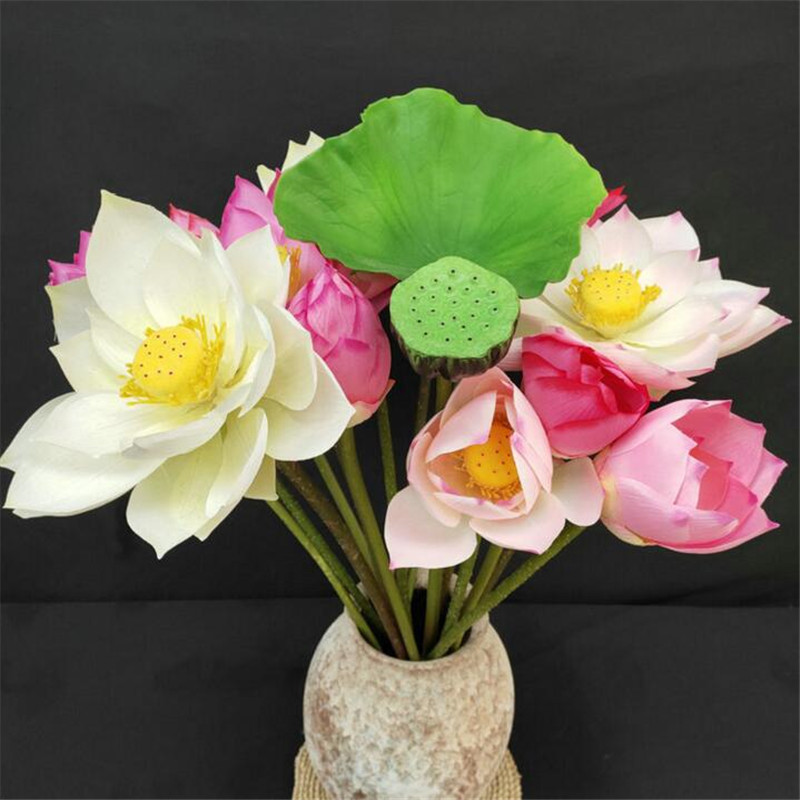 7" Floating Lotus w/Raindrop on Card Artificial Silk Flower 364 pack of 12 