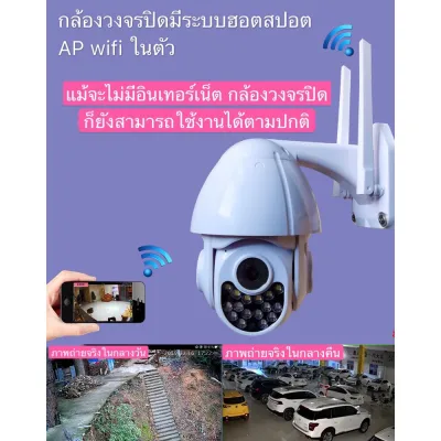 [NUS] ส่งจากไทย [CTV-OUT-P-IP] กล้องวงจรปิดIP Camera Wifiแบบโดมไร้สาย 2MP ทนน้ำทนแดดหมุนได้ 355 องศาใช้ได้ทั้งภายในและภายนอก สินค้าแนะนำ