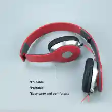 ภาพขนาดย่อของภาพหน้าปกสินค้าหูฟังครอบ แบบใช้สาย ไม่ใช่บลูทูธ หูฟังครอบหัว เฮดโฟน Audio - Professional Bass Stereo Headphones สามารถพับเก็บได้ จากร้าน Topten Mobile บน Lazada ภาพที่ 4