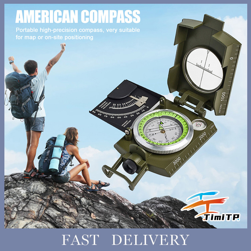 Compass Lazada เข็มทิศเดินป่า เข็มทิศทหาร ยุทธวิธี เข็มทิศนำทาง ความละเอียดสูง 360 ...