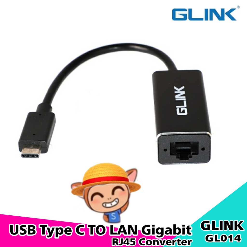 USB Type C TO LAN Gigabit RJ45 Converter GLINK (GL014)