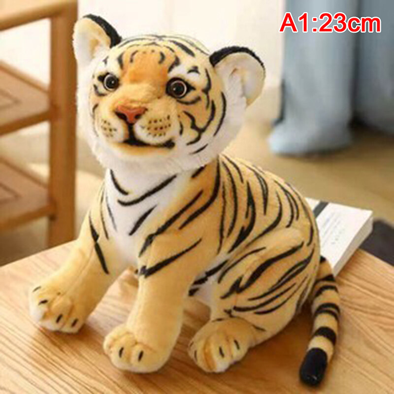 Youer】23-33cm Cute lifelike Tiger Stuffed Animals White Tigers Plush Toy  Real-life Wil | Lazada PH