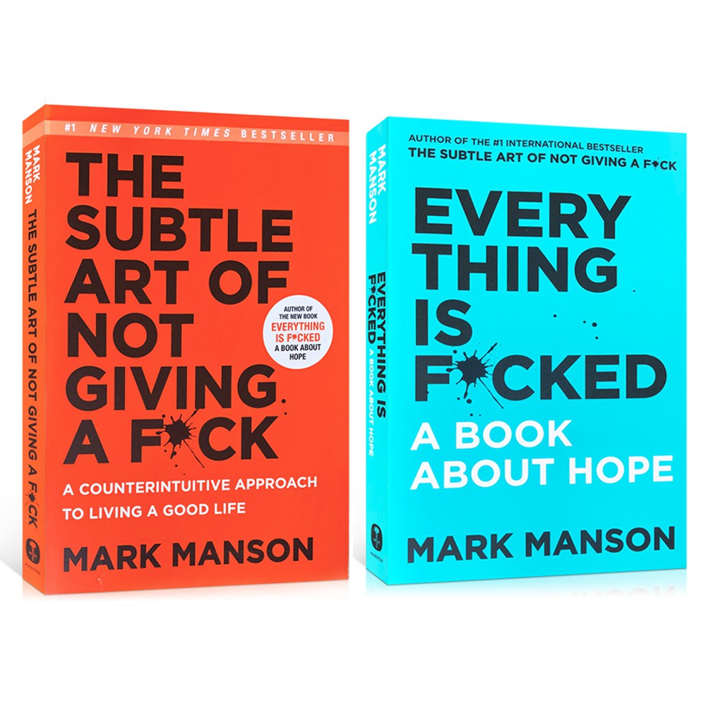 The Subtle ศิลปะไม่ให้ F * Ck Mark Manson ทุกสิ่ง F * Cked: หนังสือ Hope ต่างประเทศเอกสารหนังสือแรงบันดาลใจ