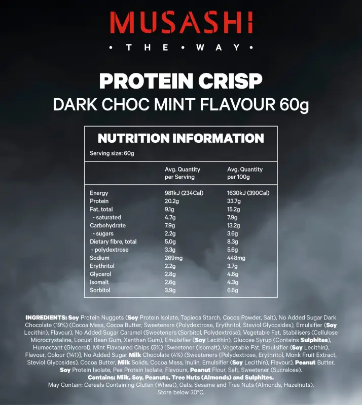 ภาพสินค้าMusashi Protein Crisp Bar โปรตีนบาร์กรุบรอบ โปรตีน 20 กรัม จากร้าน Thai Sports Supplements บน Lazada ภาพที่ 3