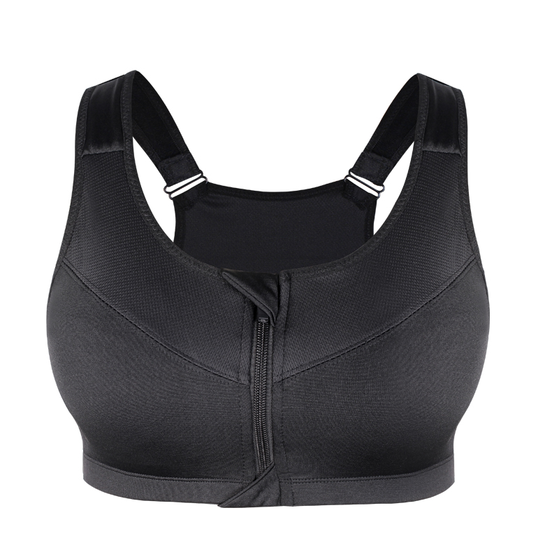 Women plus size Zipper bra Sport Running Gym Yoga Gym Tank Tops Female Yoga  Vest BRA - AliExpress