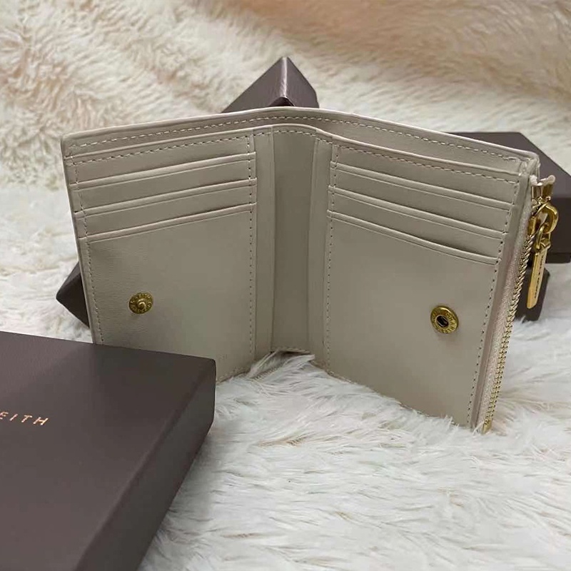 Cnk CHARLES&KEITH21new Men's and Women's Small Folding Wallet