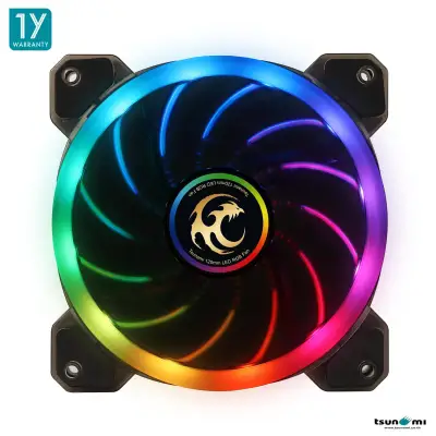 Tsunami Dual Ring+ (cRGB Sync) Series RGB Cooling Fan X1