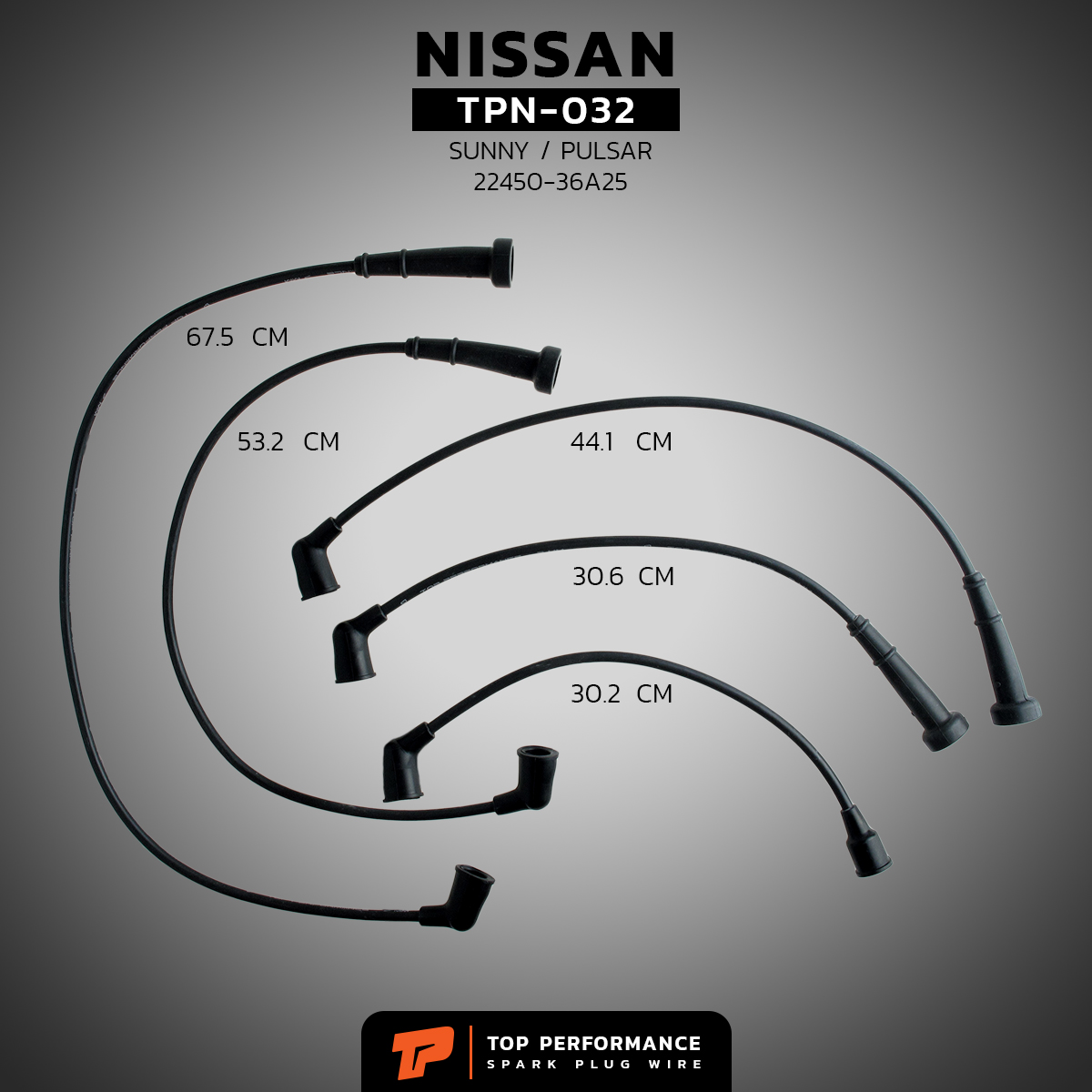 สายหัวเทียน NISSAN - SUNNY / PULSAR / 22450-36A25 เครื่อง N13 