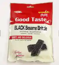 ภาพขนาดย่อของภาพหน้าปกสินค้าขนมพม่า ขนมงาดำ งาดำตัดพม่า Good Taste Black Sesame Brittle จากร้าน Check4U บน Lazada ภาพที่ 2