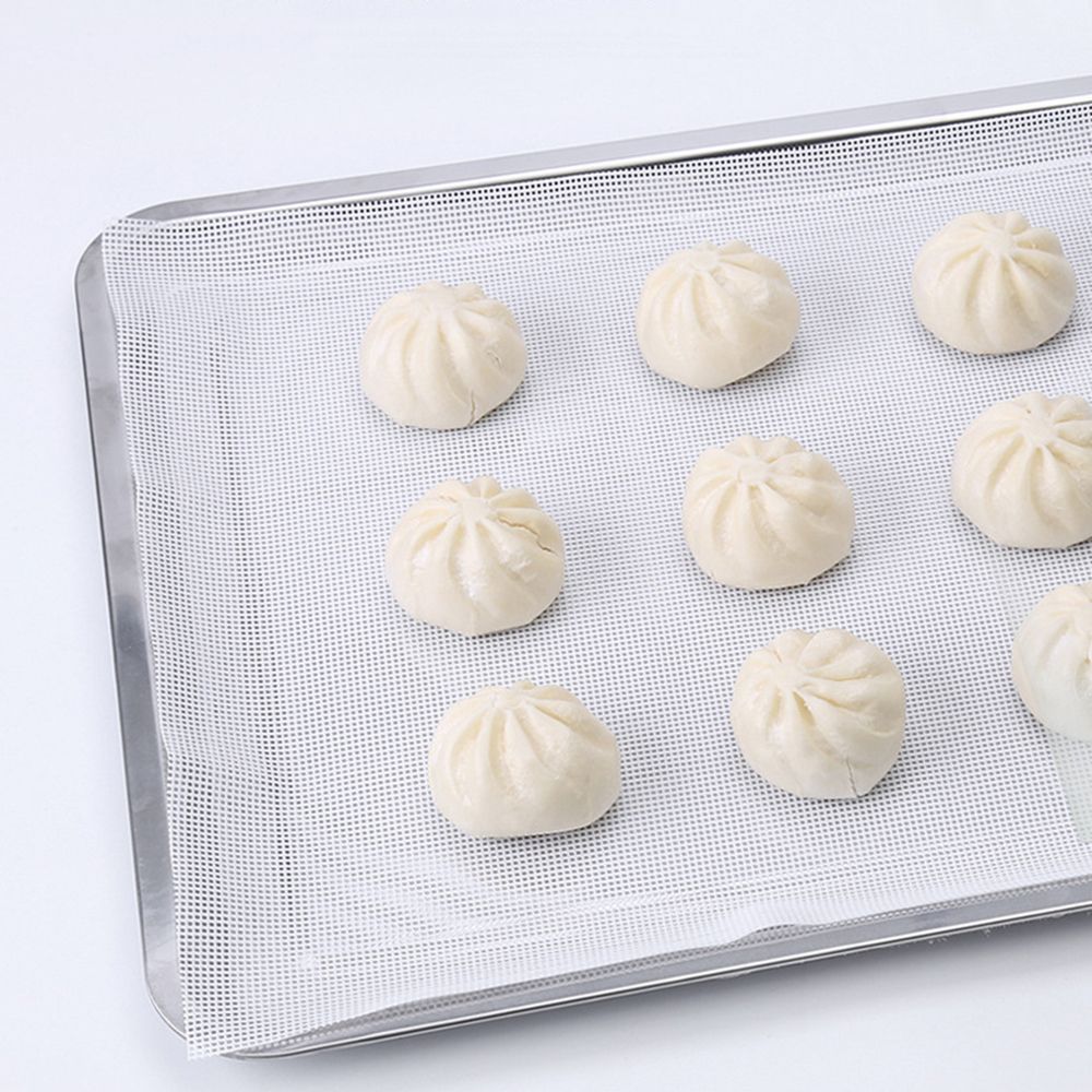 Princeer Dụng Cụ Nhà Bếp Bằng Silicon Chống Dính Thiết Thực Tấm Lót Nồi Hấp Silicon Lưới Dim Sum Làm Bánh Hình Vuông Dụng Cụ Làm Bánh Thảm Khử Nước Trái Cây
