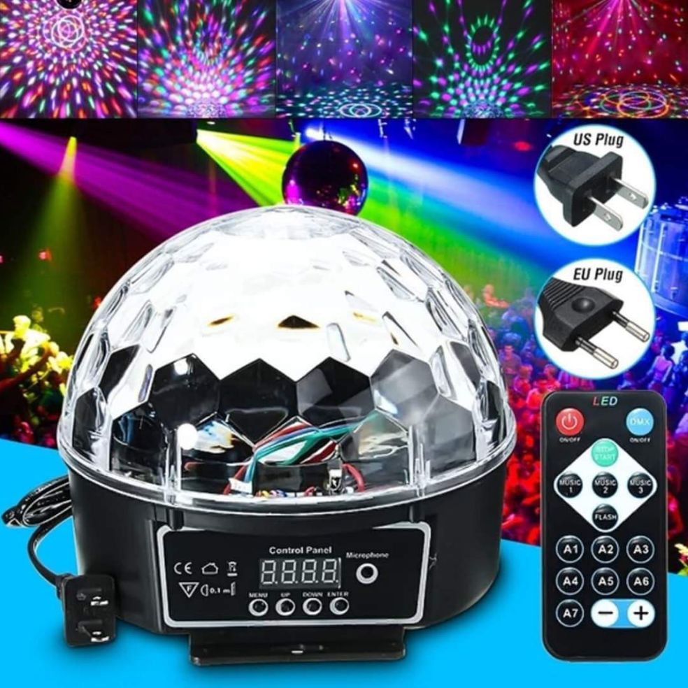 ไฟเมจิกบอล ดิสโก้บอล มีรีโมท disco ball led  magic ball led Remote
