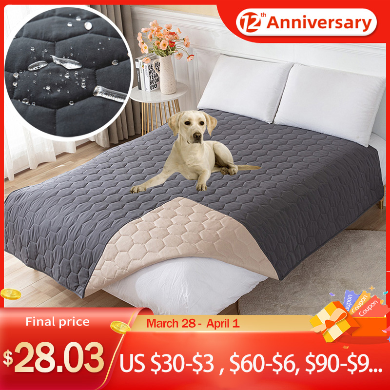 Waterproof Bedspread on The Bed Super King Size Bed Cover Quilted