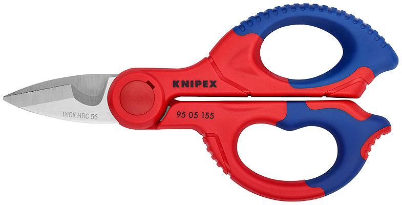 Knipex กรรไกรสำหรับช่างไฟฟ้า พร้อมซองเก็บ 9505155