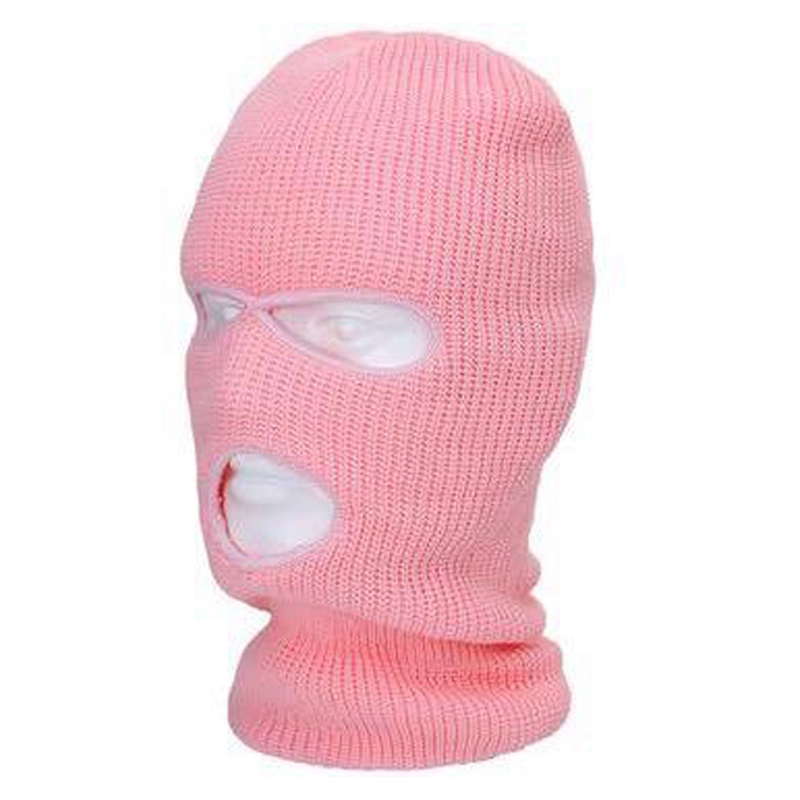 Full Face Cover Ski Mask Hat 3 Holes Balaclava Windproof Knit Beanies ...