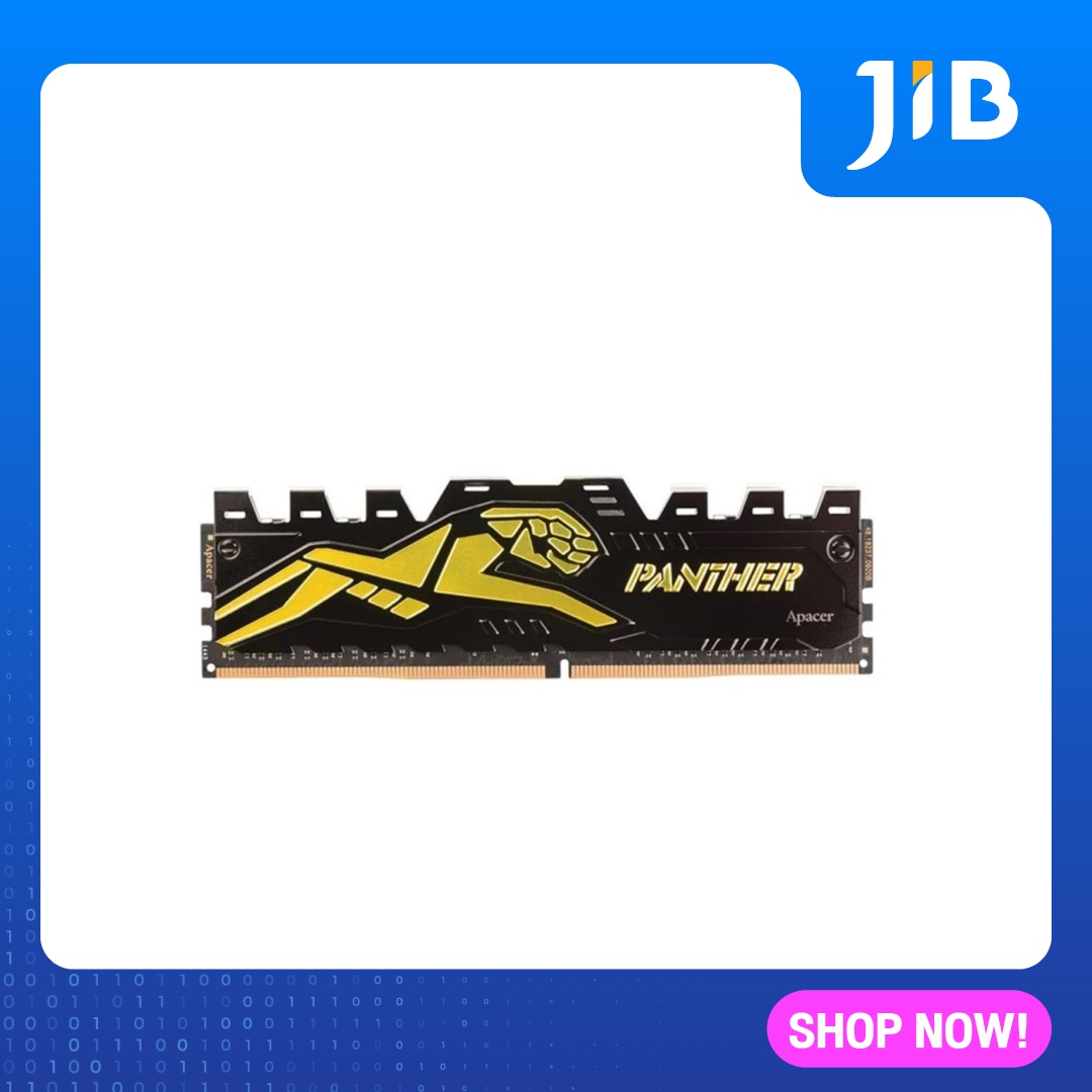 JIB 8GB (8GBx1) DDR4/2400 RAM PC (แรมพีซี) APACER BLACK PANTHER