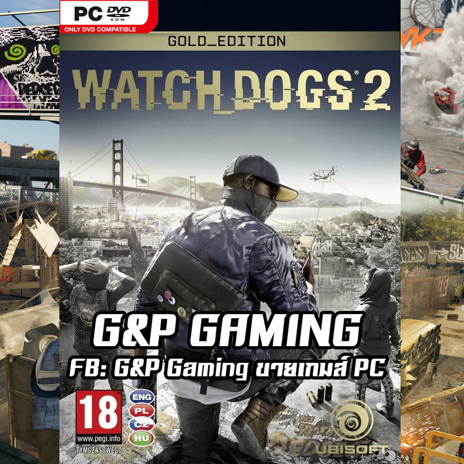 [PC GAME] แผ่นเกมส์ Watch Dogs 2 Gold Edition PC