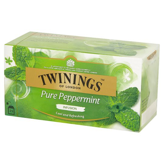 ทไวนิงส์ ชาเป๊ปเปอร์มิ้นท์ 2 กรัม (แพค 25 ซอง) Twinings Peppermint tea 2g. (Pack of 25)