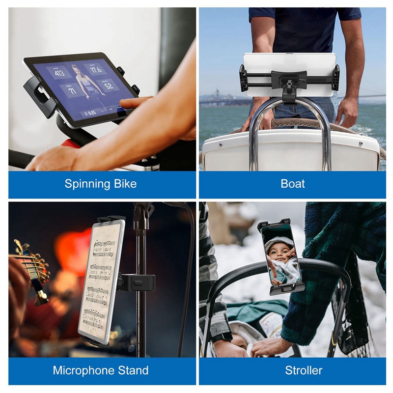 Exercise Bike Tablet Stand - 360degree Adjustable Fitness Treadmill ...