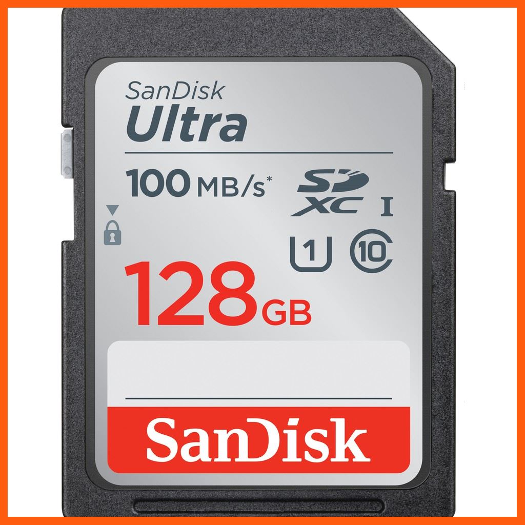 ✨✨#BEST SELLER🎉🎉 SanDisk Ultra SD Card 128GB Class 10 Speed 100MB/s (SDSDUNR-128G-GN6IN) อุปกรณ์จัดเก็บข้อมูล (STORAGE & MEMORY CARD ) STORAGE MEMORY CARD อุปกรณ์จัดเก็บข้อมูล Memory Card เม็มโมรี่การ์ด Compact Flash