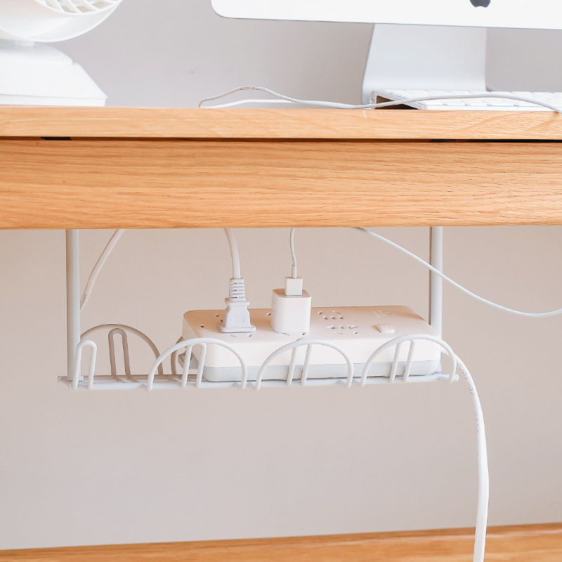 Power Cord Under The Desk Rack Hanging Basket Layered Storage Rack ...