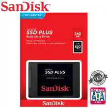 ภาพขนาดย่อของภาพหน้าปกสินค้าSanDisk 240GB SSD Plus 2.5" จากร้าน Legend Thailand บน Lazada