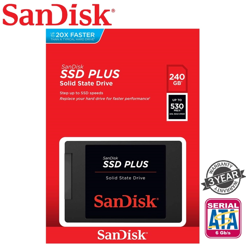 ภาพหน้าปกสินค้าSanDisk 240GB SSD Plus 2.5" จากร้าน Legend Thailand บน Lazada