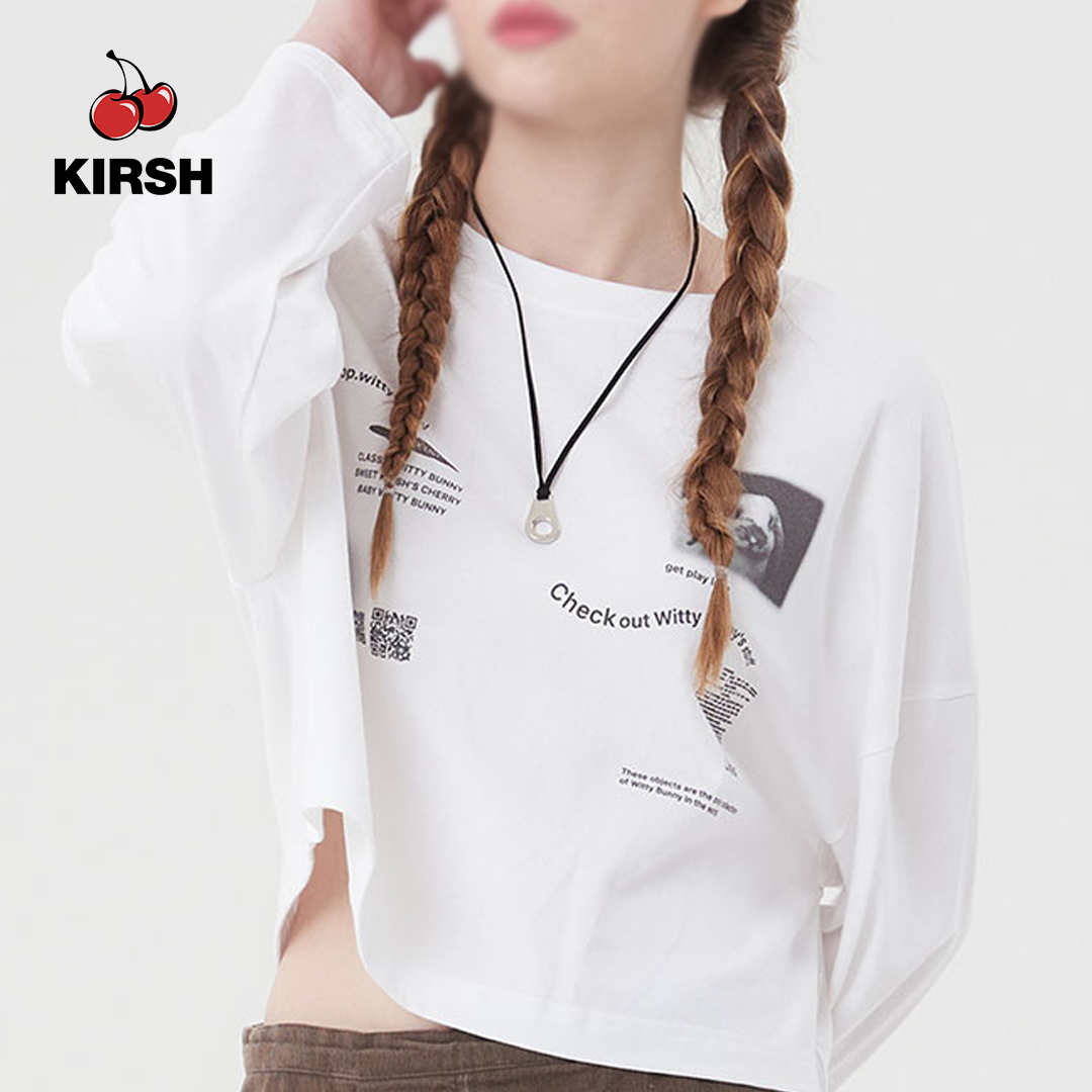 KIRSH] WITTY BUNNY LONG SLEEVE T-SHIRT |22AW | | Lazada.co.th