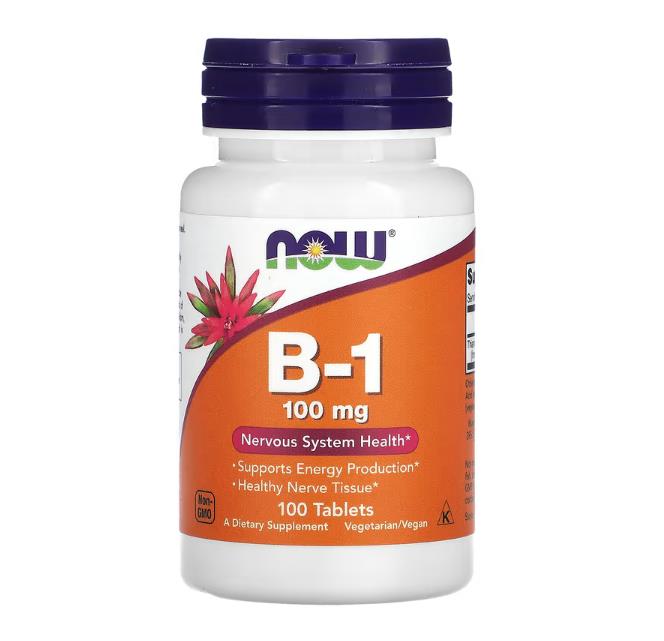 American Now Foods Vitamin B1 B1 Thiamine Nervous System Health 100mg
