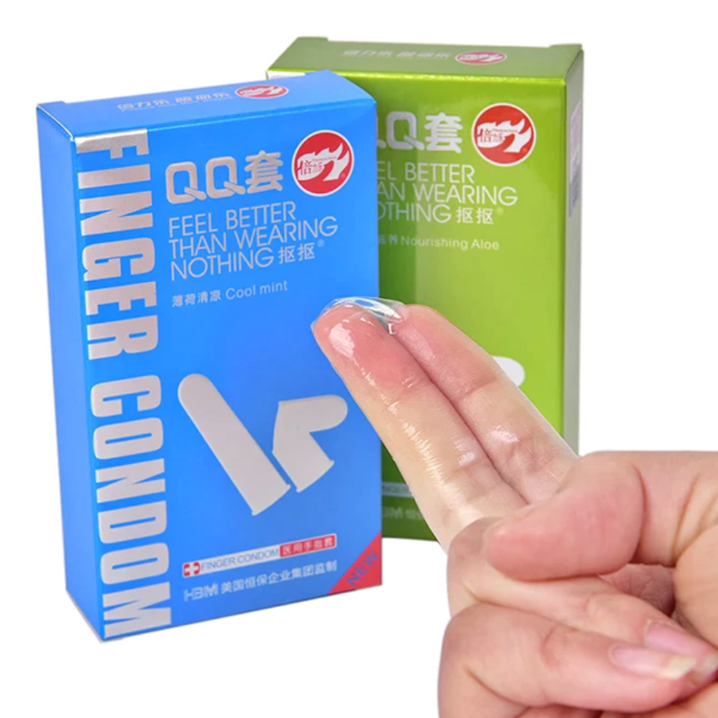 ขายดีมาก????Finger Condom????ถุงยางนิ้ว ถุงยางทอม เลสเบี้ยน ราคาถูกสุด พร้อมส่ง 10ชิ้น/1 กล่อง