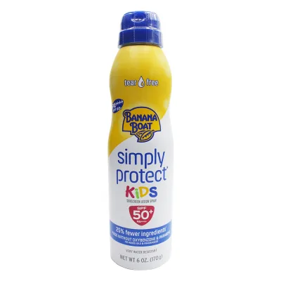 ✤Banana Boat Simply Protect kids Sunscreen Lotion Spray SPF50+ PA++++ 170g.✩