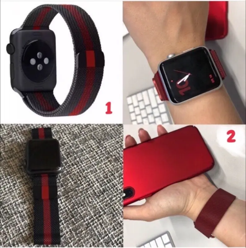 ภาพสินค้าNew Colors สาย Apple Watch Milanese Loop ใส่ได้ทั้ง series 8/7/6/SE/5/4/3/2/1 มีทั้งขนาด 38/40/41 & 42/44/45/49 mm จากร้าน Yori.iwatch บน Lazada ภาพที่ 5