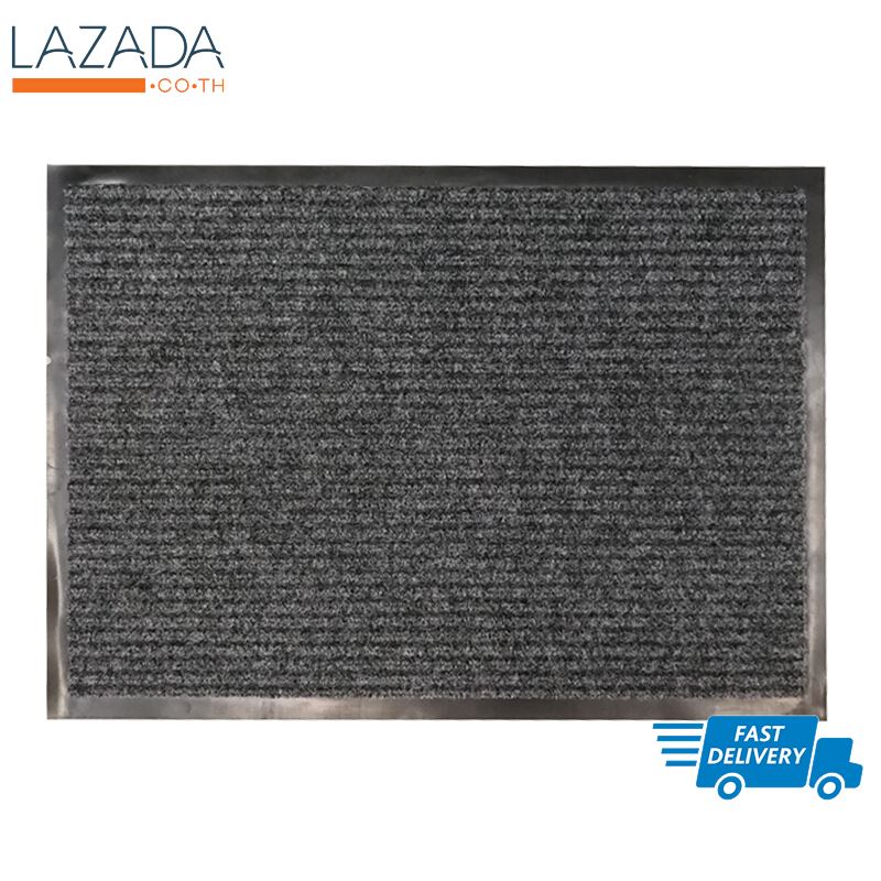 พรมอัดลอนฟูกอเนกประสงค์ (ขอบเรียบ) รุ่น CM1005 ขนาด 50 x 70 ซม. สีเทา ส่งด่วนทุกวัน