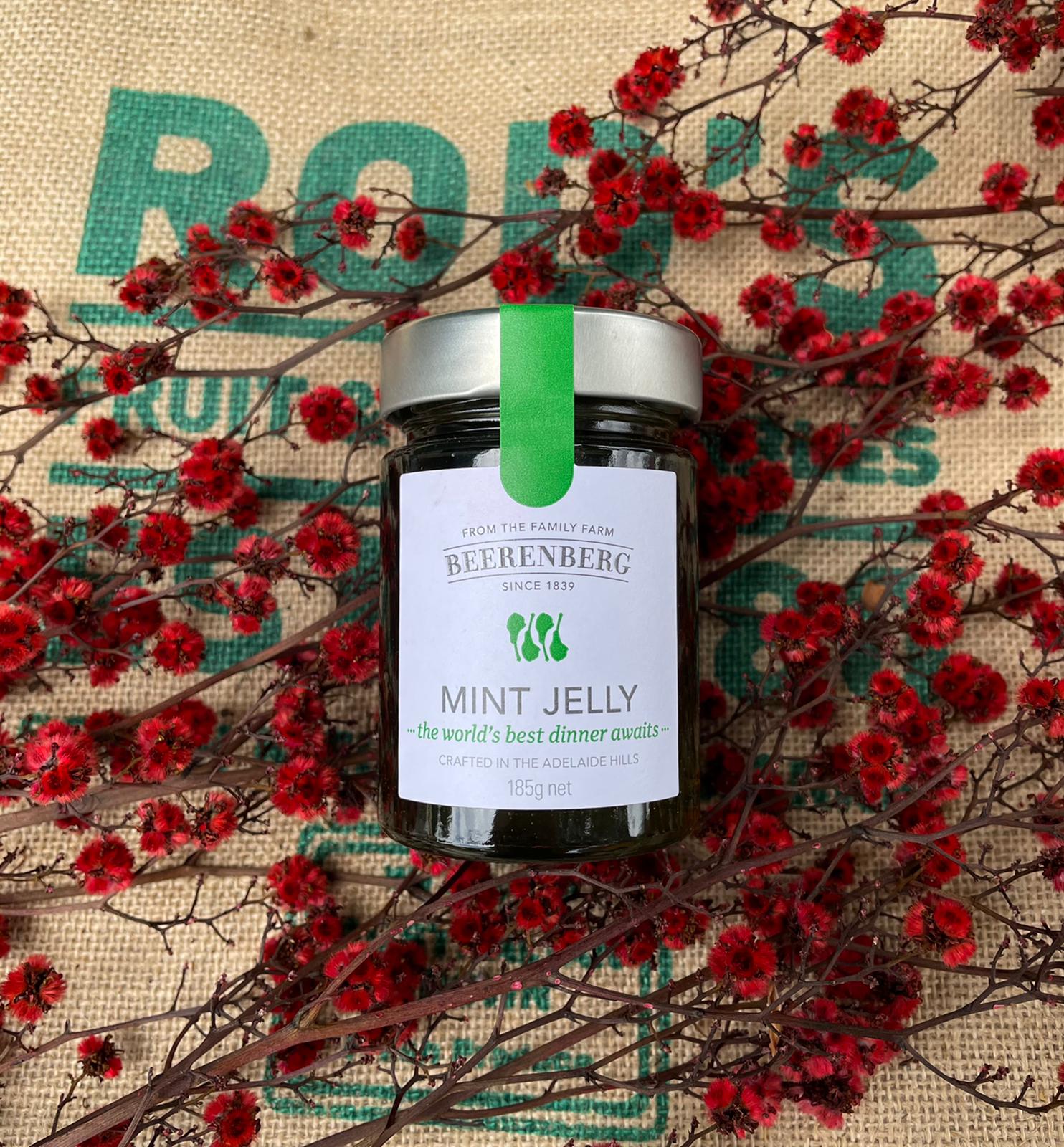 Beerenberg Mint Jelly เบียร์เรนเบิร์ก มินท์ เจลลี่ 185g. สำหรับเนื้อแกะ