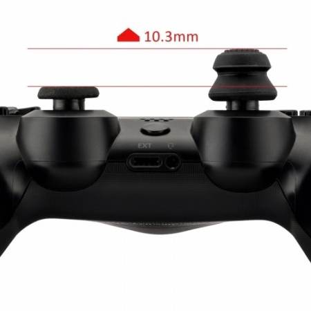 ซิลิโคน อนาล๊อก Analog Silicone Grip Thumb Stick Raising Caps Protect Covers for Xbox 360 PS3 PS4 Xbox 1 Controllers - Black