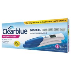 Clearblue  อุปกรณ์ทดสอบการตั้งครรภ์แบบดิจิตอล พร้อมจำนวนอาทิตย์ที่ตั้งครรภ์ (2 ครั้ง)  หมดอายุ 31-7-2023