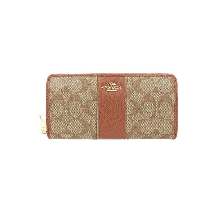 COACH กระเป๋าสตางค์ รุ่น F52859 (KHAKI SADDLE)