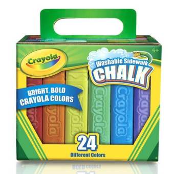 Crayola สีชอล์กล้างออกได้ แท่งใหญ่ 24แท่ง