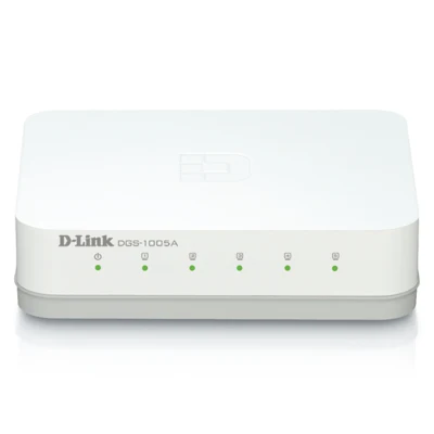 D-Link 5 Port Gigabit Switch 10/100/1000 DGS-1005A (สีขาว)